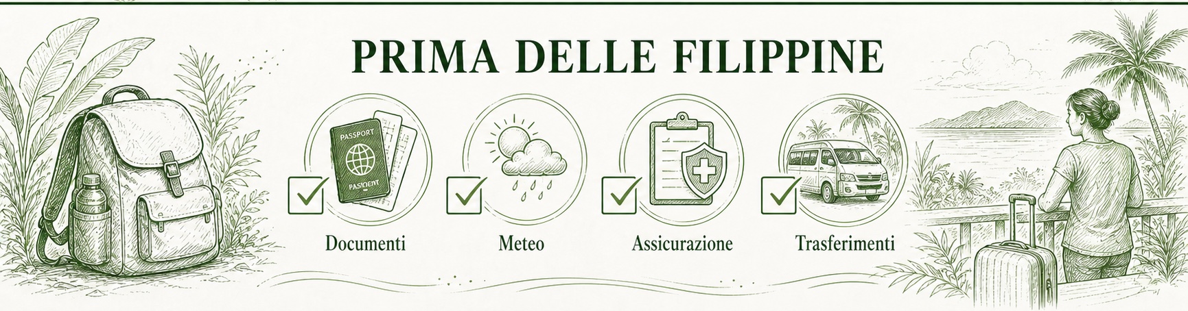 Checklist pratica per partire per le Filippine