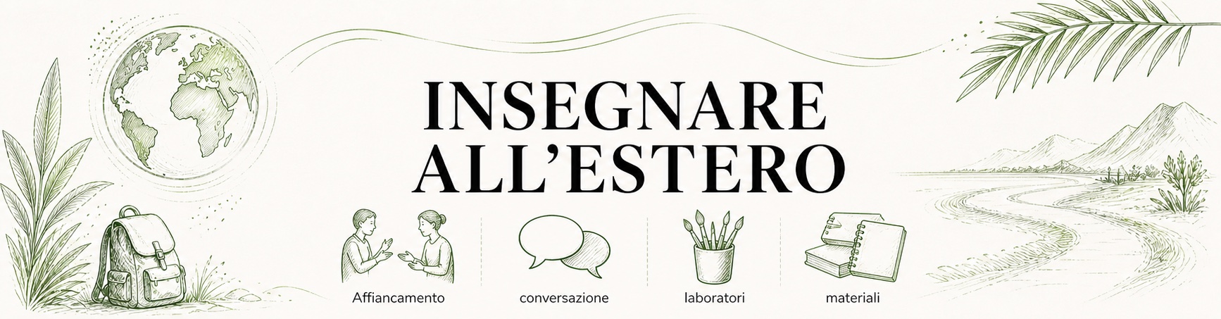 Illustrazione informativa per volontariato di insegnamento all’estero: guida pratica